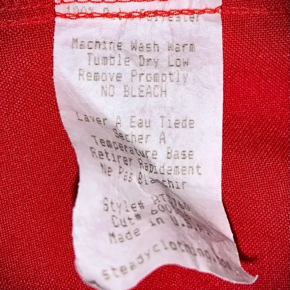 Vintage STEADY Lounge Shirt “Poison” Made In USA - Picture 5 of 5